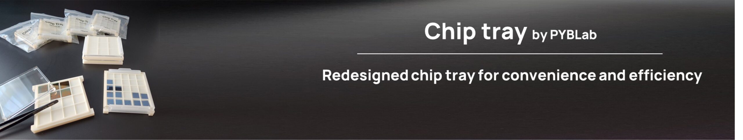PYBLab chip tray for semiconductor die storage