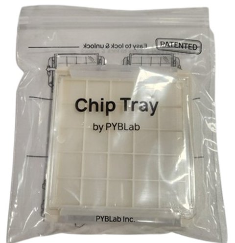 이중 지퍼백에 하나씩 포장된 Chip Tray by PYBLab 칩트레이